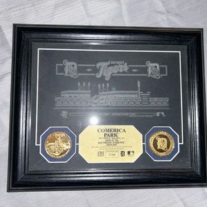 Detroit Tigers Comerica Park Wall Plaque 0784/2500 Limited Edition Highland Mint